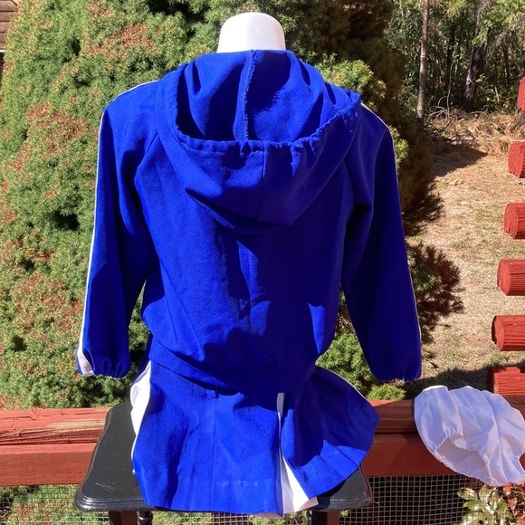 Cheerleader outfit vintage hand made 6 piece outfit pom poms skirt vest - Picture 9 of 16